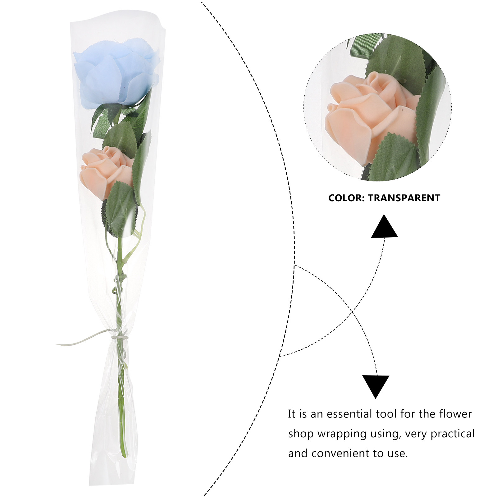 50Pcs Tear Resistant Cellophan - The Florist Supply review and price